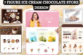 design money making  ice cream shopify store cookies store  ice cream website