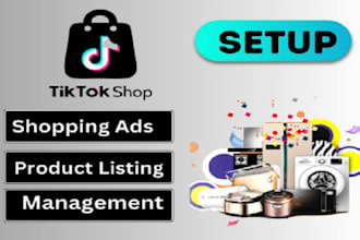 setup UK, USA, tiktok shop dropshipping, manage tiktok shop and tik tok shop ads