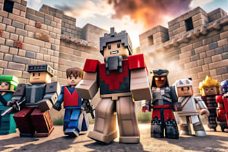 develop a complete roblox game, roblox map, roblox floor, roblox scripter