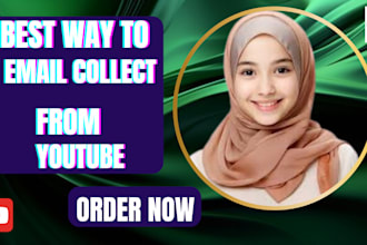 research youtube influencers and build a validated email list