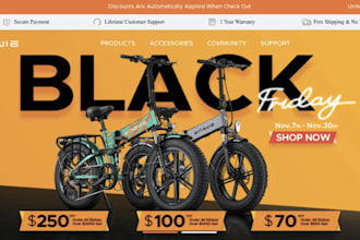 design bicycle shopify store bicycle cruiser store bicycle dropshipping website