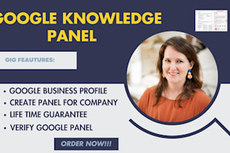 create an exceptional google knowledge panel for person or any entity