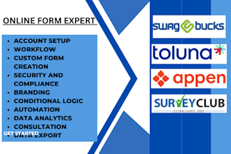 setup swagbucks surveyclub toluna typeform prolific zoho survey qualtrics appen
