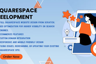 build squarespace website, squarespace website development or design squarespace