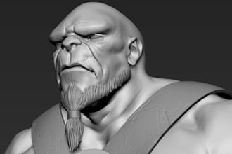3d printing model design, 3d vtuber model, 3d sculpting, 3d character, miniature