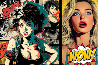 do retro vintage illustration comic book pop art retro vintage poster dark art