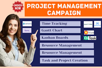 setup project management mavenlink ganttpro ntask hive celoxis favro