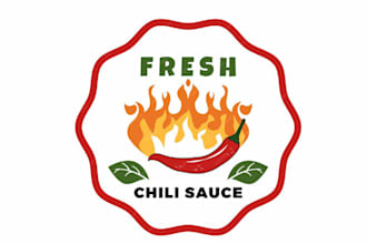 make enhance good looking chili sauce logo