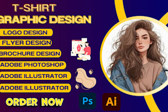 be your tshirt graphic design adobe photoshop illustrator flyer logo design