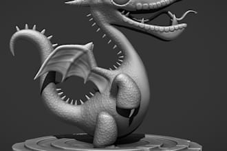 sculpt 3d model, toys, action figure, statue and 3d character for printing