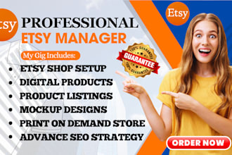 setup etsy digital product shop, etsy digital products, etsy product listing SEO