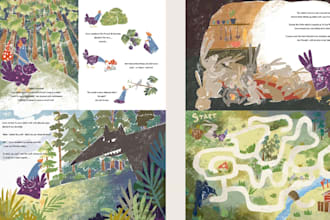 create a full picture book and book cover for your idea