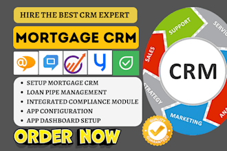 setup mortgage crm liveagent flowlu engagebay helpcrunch yonyx supportbench giva