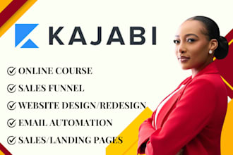 create kajabi online course kajabi sales funnel kajabi website design expert