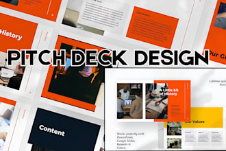 design custom pitch deck, movie pitch deck, film pitch deck, investor pitch deck