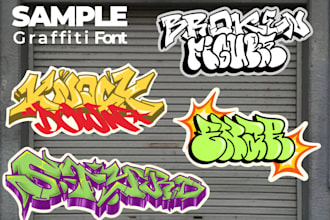 drawing graffiti logo and character for your hardcore band