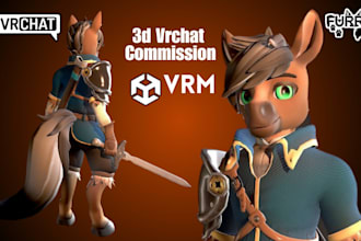 edit and create custom 3d furry nsfw model, furry avatar, vr character, vrchat