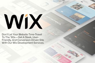 create or redesign a responsive website on wix studio