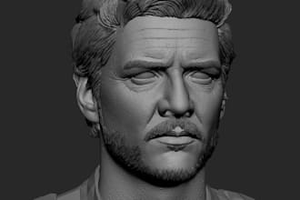 3d character model, 3d head model,head sculpt bust model,action figure stl files