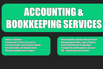 provide full service bookkeeping in quickbooks