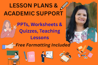 create lesson plans, presentations, and academic teaching materials