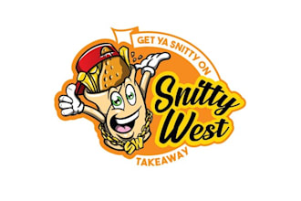 design fun vibrant takeaway food logo