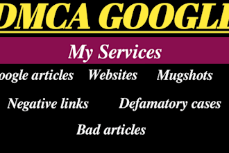remove infringing and defamatory content under dmca
