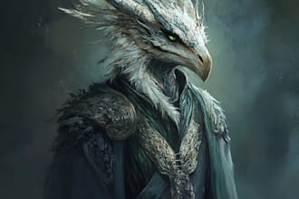 draw fantasy art, digital art, creatures and character for you