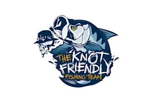 design knot friendly fishing team logo