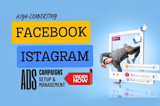 set up high converting fb and ig ads campaign for your brand