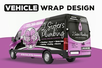 do vehicle wrap design, van wrap and truck