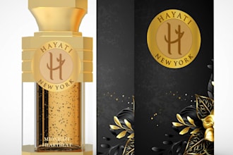 design your perfume bottle and packaging with 3d rendering