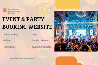 do party rental website photobooth event ticket website