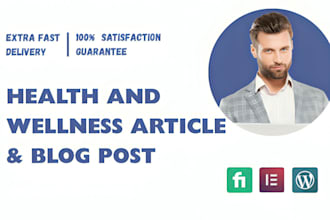 write SEO articles on health and wellness