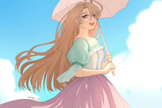 draw your oc or fan illustrations commissions