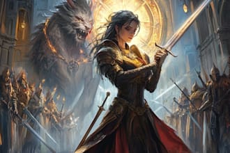 do a realistic dnd character art from your imagination