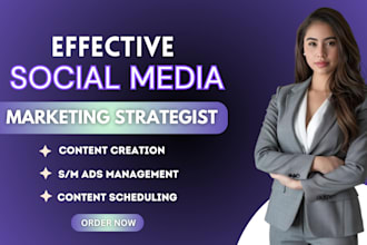 be social media marketing manager and content creator, ads manager