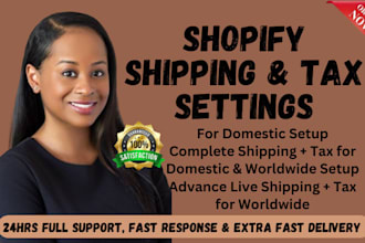 setup shopify shipping profiles and shopify tax for domestic and international
