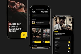 develop barber app, salon app, hair stylist app, spa app, beauty app