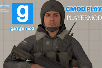3d model for gmod character gaming character player model  mmd model sfm model