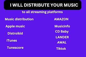 distribute your music to all streaming platforms distrokid apple music cd baby
