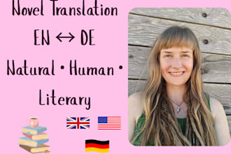 professionally translate your english novel into german
