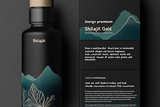 create premium food or beverage product labels and packaging