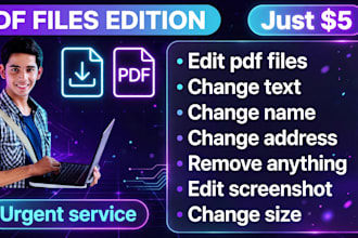 edit, modify, redesign pdf files accurately