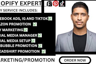 do shopify marketing, redbubble, spreadshirt, etsy, teepublic, amazon promotion