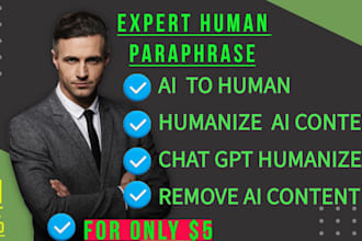 detect, edit and humanize ai generated content