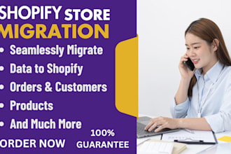 migrate ecommerce website wordpress wix ebay and ecwid to shopify store