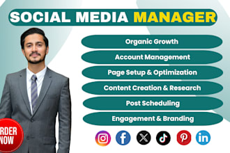 be your social media marketing manager and content creator