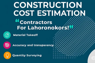 do quantity takeoff, estimate, boq and materials takeoff