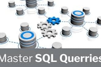write sql queries and customize database on oracle, mysql, mssql